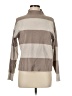 Adrienne Vittadini Stripes Brown Turtleneck Sweater Size M - photo 1