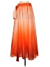 Assorted Brands 100% Polyester Orange Formal Skirt Size 26 waist (estimated) - photo 2