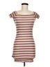 Forever 21 Stripes Tan Pink Casual Dress Size 6 - photo 1