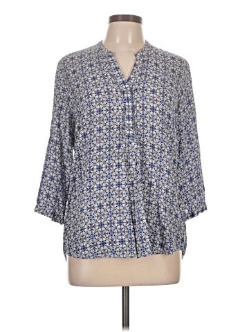 fleur bleue 3/4 Sleeve Blouse (view 1)