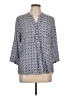 fleur bleue Blue 3/4 Sleeve Blouse Size L - photo 1