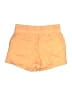 Athleta 100% Linen Solid Orange Shorts Size 4 - photo 2