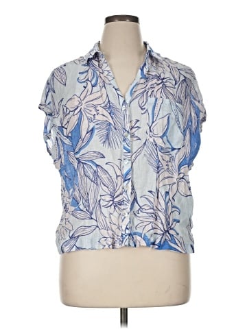 H By Halston Short Sleeve Blouse (view 1)