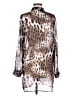 Tommy Bahama 100% Polyester Animal Print Brown Swimsuit Cover Up Size L - photo 2