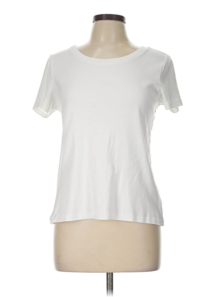 Pre-owned Nordstrom Rack Short Sleeve T-shirt In Ivory