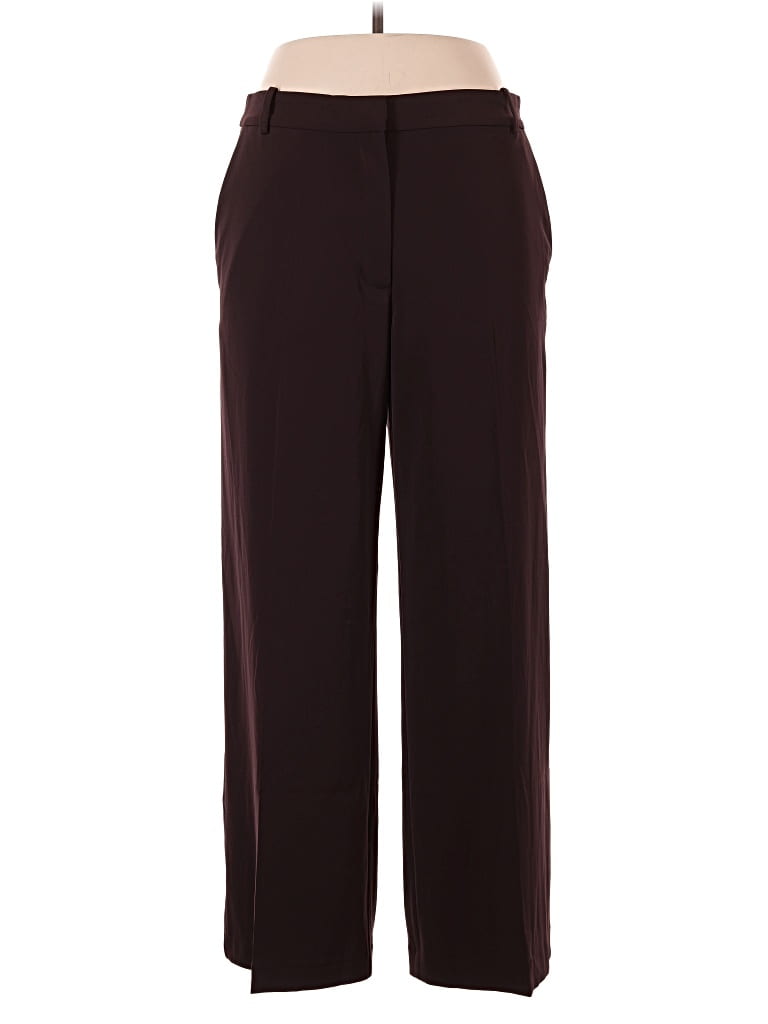Pre-owned H&m Dress Pants In Burgundy
