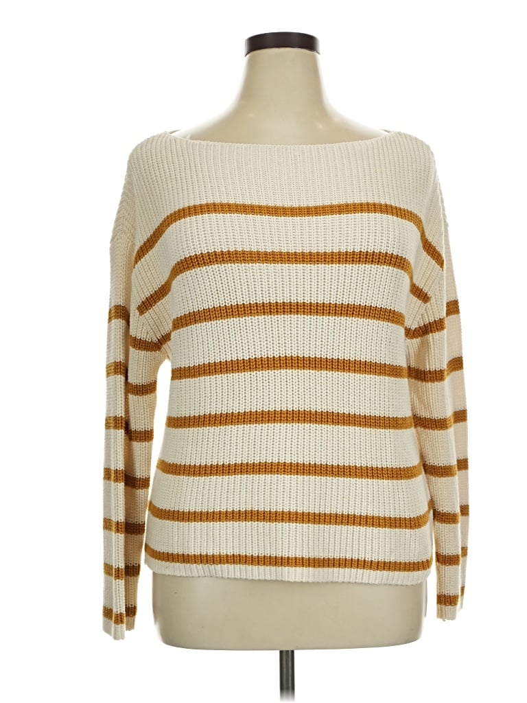Pre-owned H&m Pullover Sweater In Tan