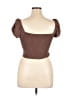 PacSun Brown Short Sleeve Top Size L - photo 2