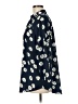 CAbi 100% Polyester Floral Polka Dots Tropical Blue 3/4 Sleeve Blouse Size M - photo 5