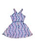 Blush by Us Angels Chevron-herringbone Blue Dress Size 8 - photo 2