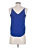 Express 100% Polyester Blue Sleeveless Top Size XXS - photo 2