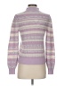 Ann Taylor LOFT 100% Polyester Stripes Purple Turtleneck Sweater Size S - photo 2