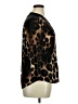 Diana Belle Animal Print Brown 3/4 Sleeve Blouse Size XL - photo 4