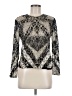 Parker 100% Nylon Silver Long Sleeve Blouse Size M - photo 1