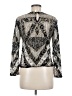 Parker 100% Nylon Silver Long Sleeve Blouse Size M - photo 2