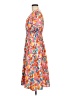 Unbranded 100% Polyester Print Orange Casual Dress Size 6 - photo 5