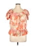 Buffalo by David Bitton 100% Polyester Orange Short Sleeve Blouse Size M - photo 1