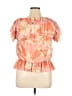 Buffalo by David Bitton 100% Polyester Orange Short Sleeve Blouse Size M - photo 2