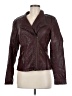 Guess 100% Polyurethane Burgundy Jacket Size M - photo 1