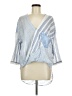 Holding Horses Blue 3/4 Sleeve Blouse Size M - photo 1