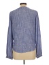 E&M Collection 100% Rayon Blue Long Sleeve Blouse Size L - photo 2