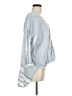 Holding Horses Blue 3/4 Sleeve Blouse Size M - photo 4