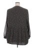 DR2 100% Polyester Stars Gray 3/4 Sleeve Blouse Size 2X - photo 2