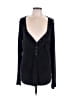 Pol Black Long Sleeve Top Size L - photo 1