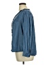 Pale Sky 100% Lyocell Blue 3/4 Sleeve Blouse Size 1X - photo 5