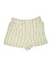Akira 100% Rayon Stripes Ivory Shorts Size L - photo 1