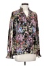 Fate 100% Polyester Floral Black Long Sleeve Blouse Size S - photo 1
