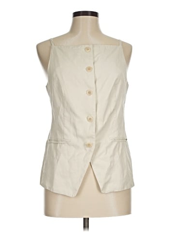 Madewell Square-Neck Vest in Drapey Twill (view 1)