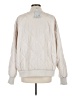 Zella 100% Recycled Polyester Solid Ivory Jacket Size L - photo 2
