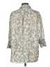 Zara Animal Print Blue 3/4 Sleeve Blouse Size L - photo 2
