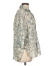 Zara Animal Print Blue 3/4 Sleeve Blouse Size L - photo 4