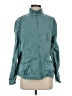 Zenergy by Chico's 100% Polyester Solid Teal Windbreaker Size Lg (2) - photo 1