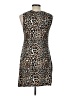Just Be... Animal Print Brown Cocktail Dress Size L - photo 2