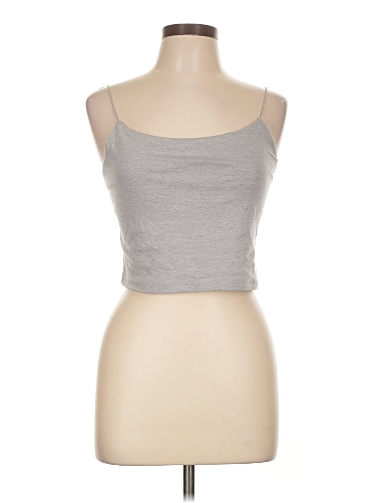 Pre-owned Wild Fable Tank Top Gray Strapless Neckline Tops