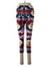 Pink Lotus Print Red Leggings Size S - photo 2