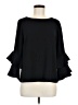 J.Crew 100% Polyester Black 3/4 Sleeve Blouse Size 6 - photo 1