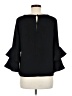 J.Crew 100% Polyester Black 3/4 Sleeve Blouse Size 6 - photo 2