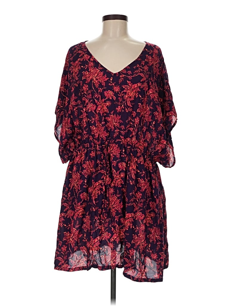 Pre-owned Lands' End Casual Dress In Red