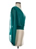 Express 100% Polyester Teal Long Sleeve Blouse Size XS - photo 4