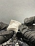 Parker 100% Silk Graphic Black Jumpsuit Size M - photo 6