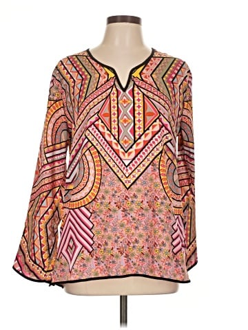 Feathers Long Sleeve Blouse (view 1)