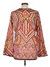Feathers 100% Polyester Pink Long Sleeve Blouse Size L - photo 2