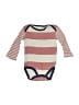 Carter's 100% Cotton Stripes Pink Long Sleeve Onesie 6-9 MO / 9 MO - photo 1