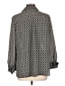 Max Studio 100% Polyester Houndstooth Gray Long Sleeve Blouse Size L - photo 2