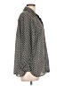 Max Studio 100% Polyester Houndstooth Gray Long Sleeve Blouse Size L - photo 4