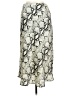 Dance & Marvel 100% Polyester Print Silver White Casual Skirt Size M - photo 2